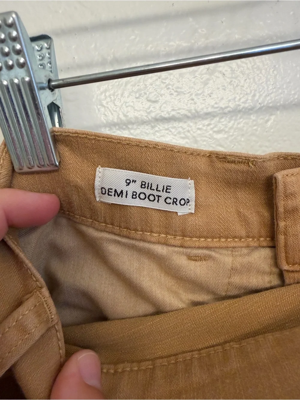 J. Crew 9” Billie Demi-Boot Crop Pants Camel Brown Women’s Size 29